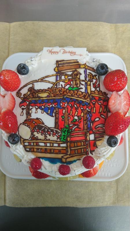 館山市 ピース製菓のお菓子便り 山車のイラスト