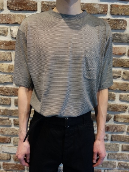 22SS COMOLI ウール天竺 Tシャツ BORDER 4 | www.unimac.az