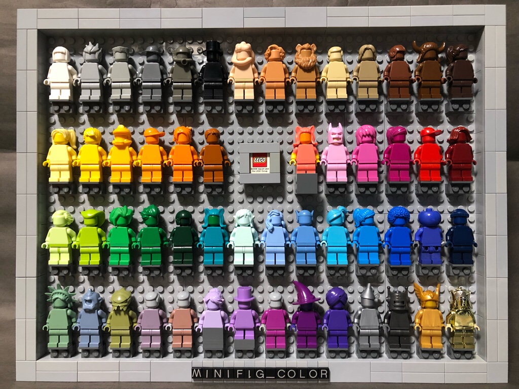 完成 Lego Minifigures Color Chart ミニフィグ カラー チャート 休日 レゴ ブログ Holiday Lego Blog