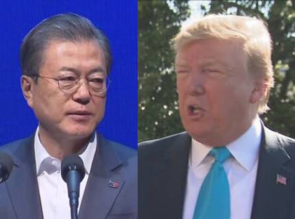 アメリカを訪問中の文在寅大統領、トランプ大統領との米韓首脳会談を2分で打ち切られる … トランプ大統領が急遽、予定に無かった記者との質疑応答の時間を設ける
