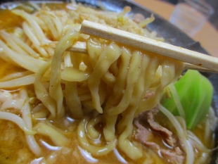 流れ星　味噌ﾗｰﾒﾝ　麺