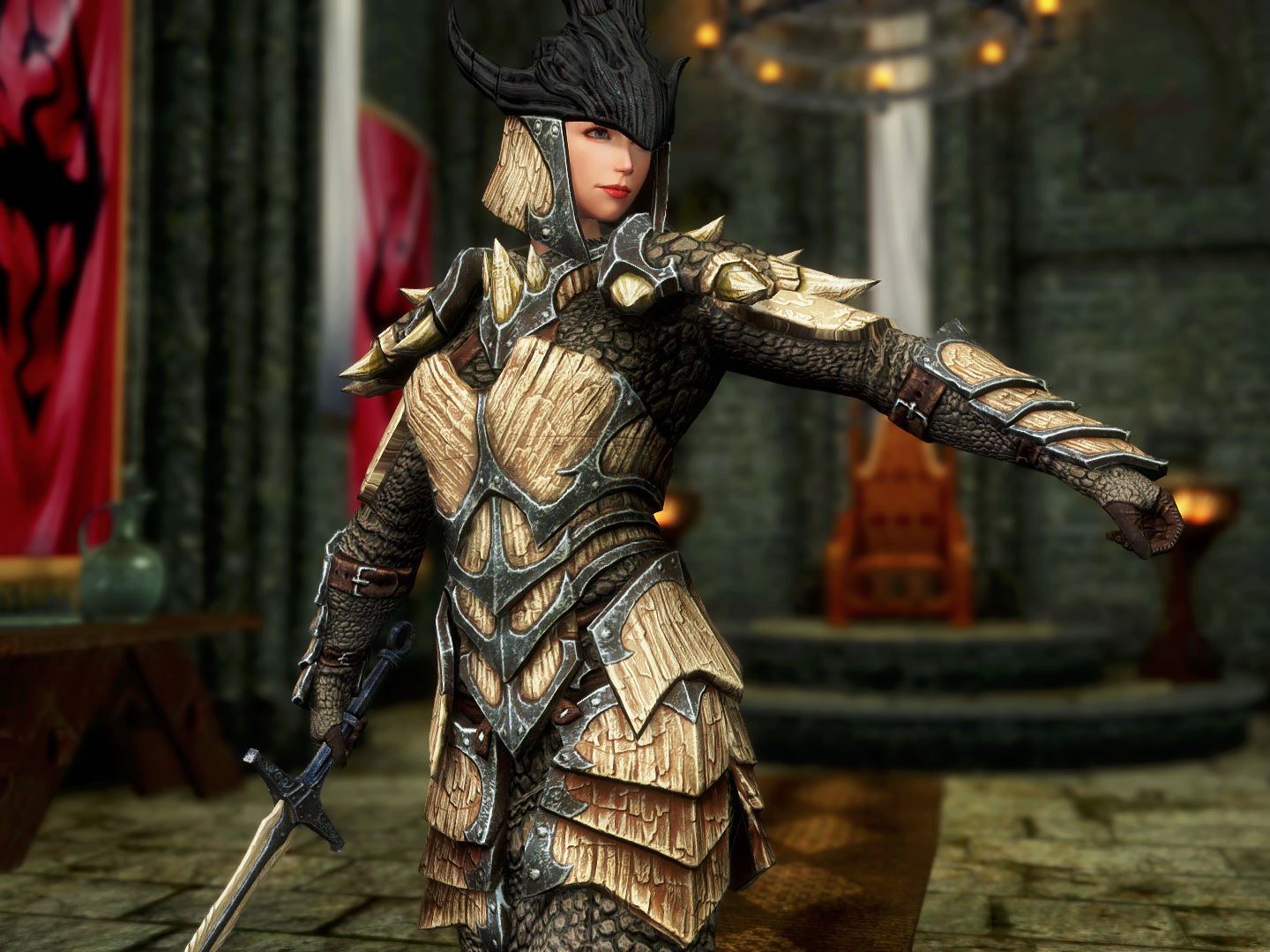 Skyrim Se Le Mod紹介 Frankly Hd Dragonbone And Dragonscale Armor And Weapons その１ Skyrimめもちょう